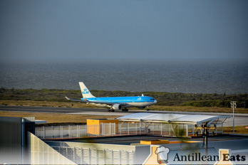 KLM Airbus A330 - taking off from Curacao