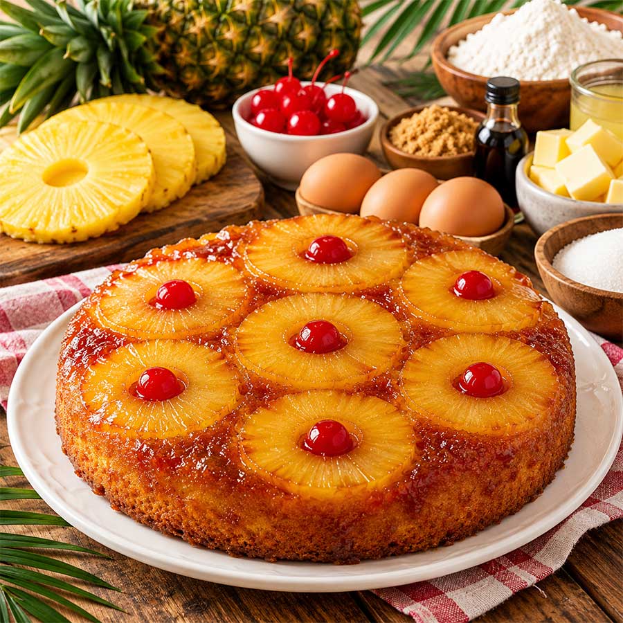 Pineapple Upside Down Cake / Bolo di Anasa