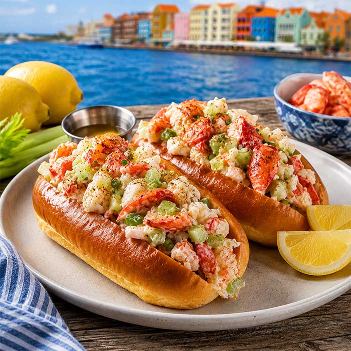 Salada di Langosta i Kabaron den Pan Tostá